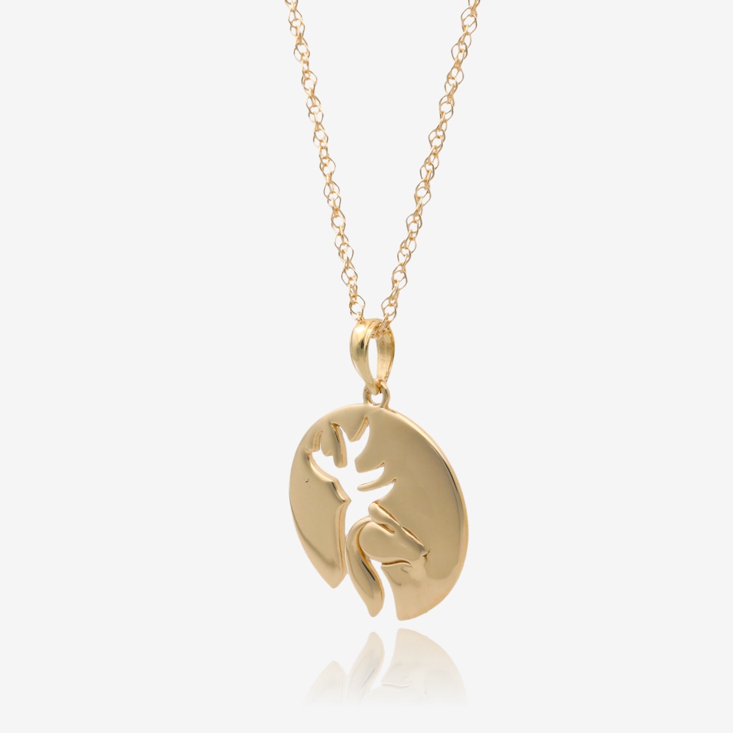 Stylized Golden Buck Pendant