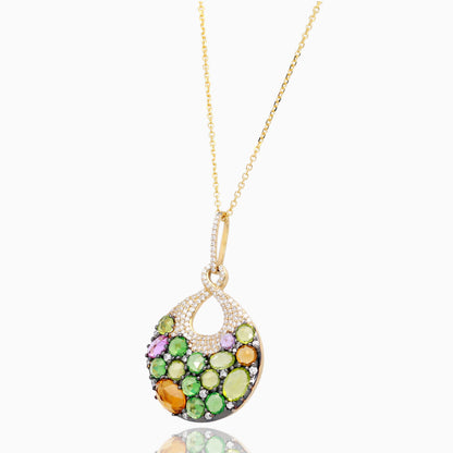 Enchanted Garden Rose Cut Necklace