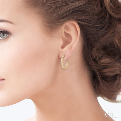Full Glow Diamond Hoops
