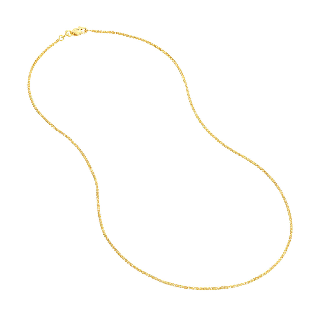 18" 14KY 1.25mm Wheat Chain