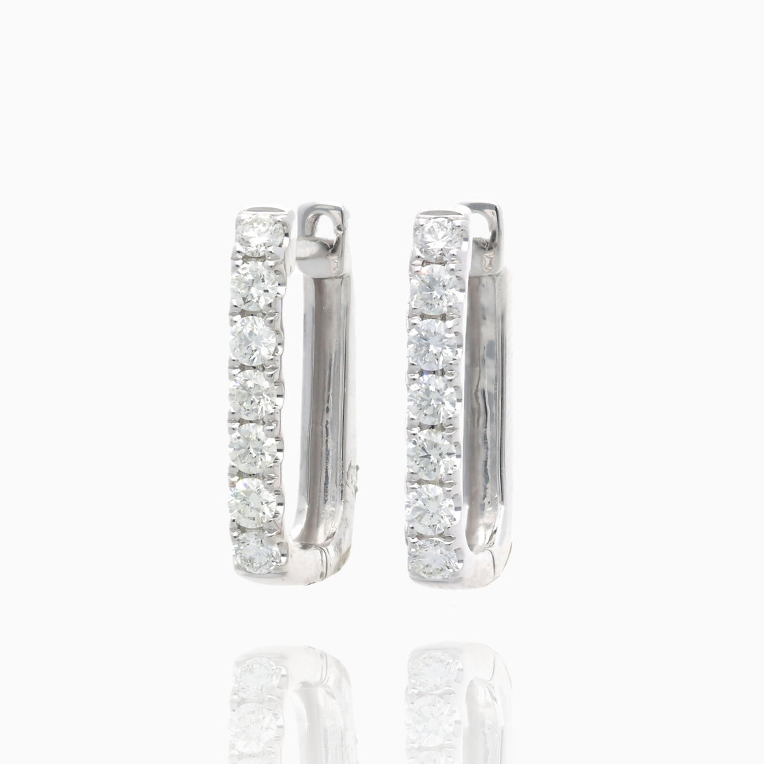Diamond Frame Hoops