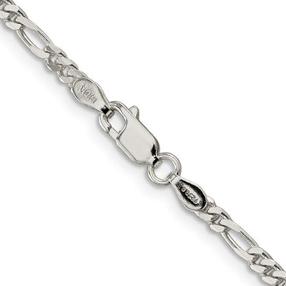 Sterling Silver 2.85mm Figaro Chain 20”