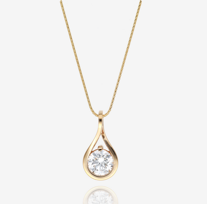 Infinite Shine Sustainable Diamond and Gold Pendant