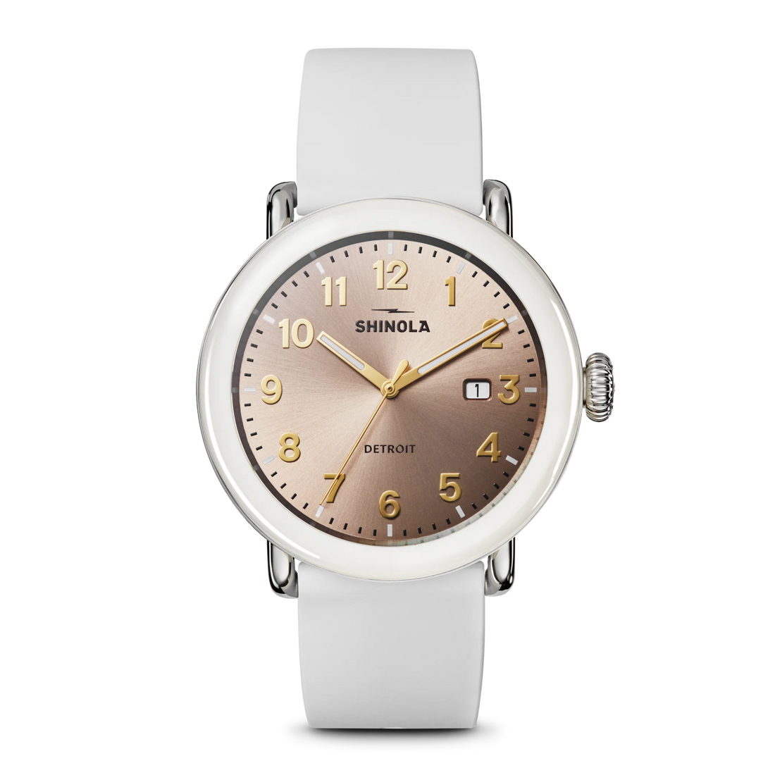 SHINOLA Unisex White Rose Detrola Watch