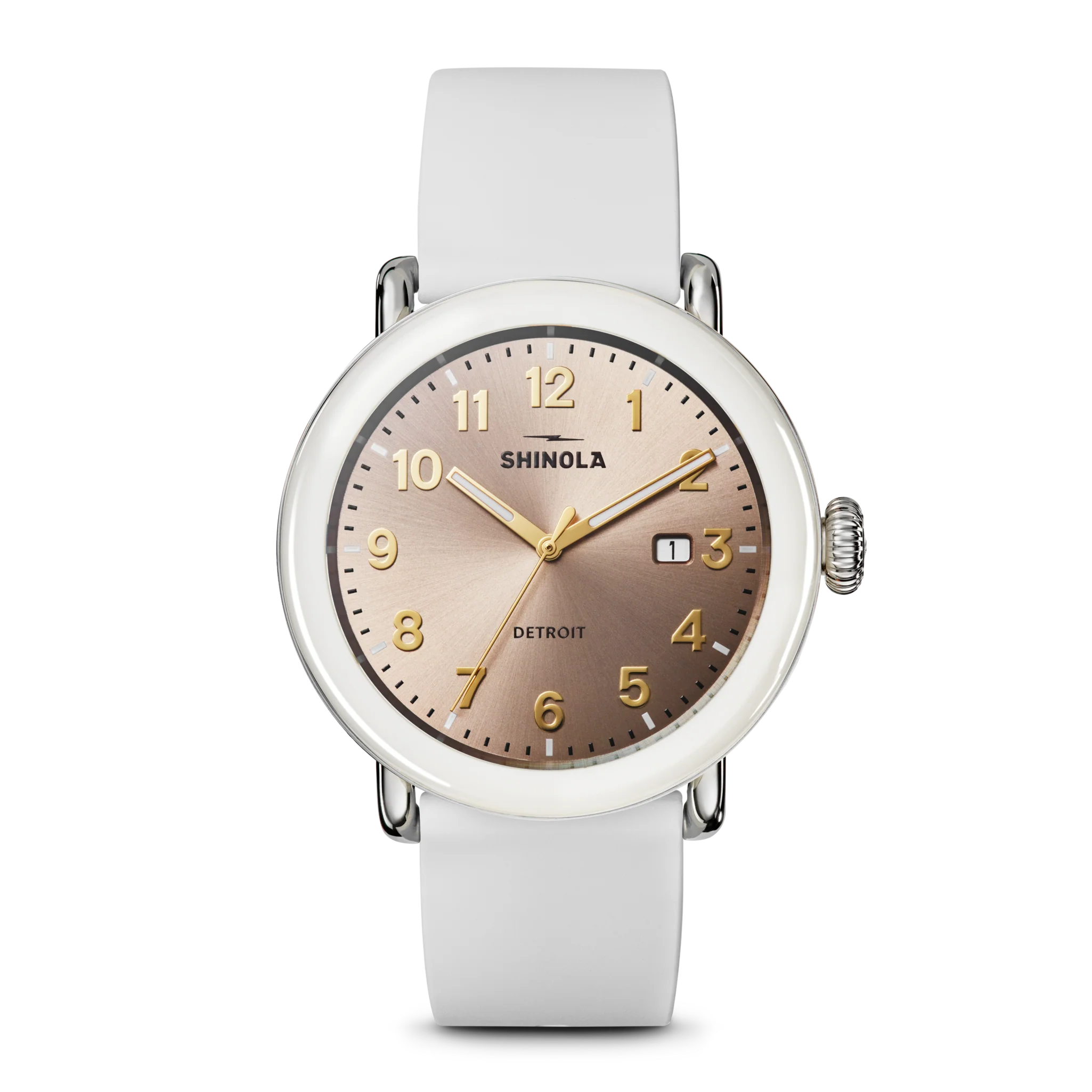 SHINOLA Unisex White Rose Detrola Watch