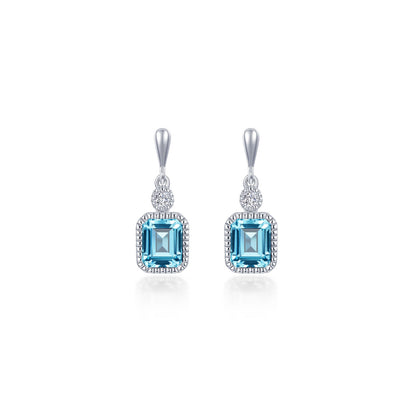 March Birthstone Earrings