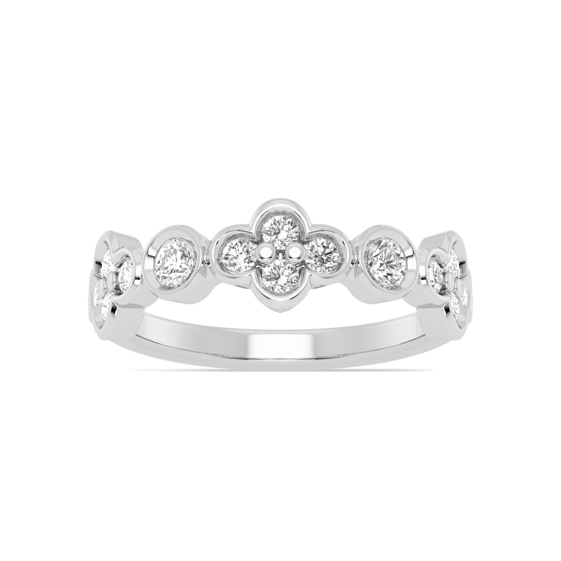 Lucky Love Diamond White Gold Band