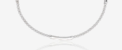 .54ct Natural Diamond Shield Flex Bangle in 14K White Gold