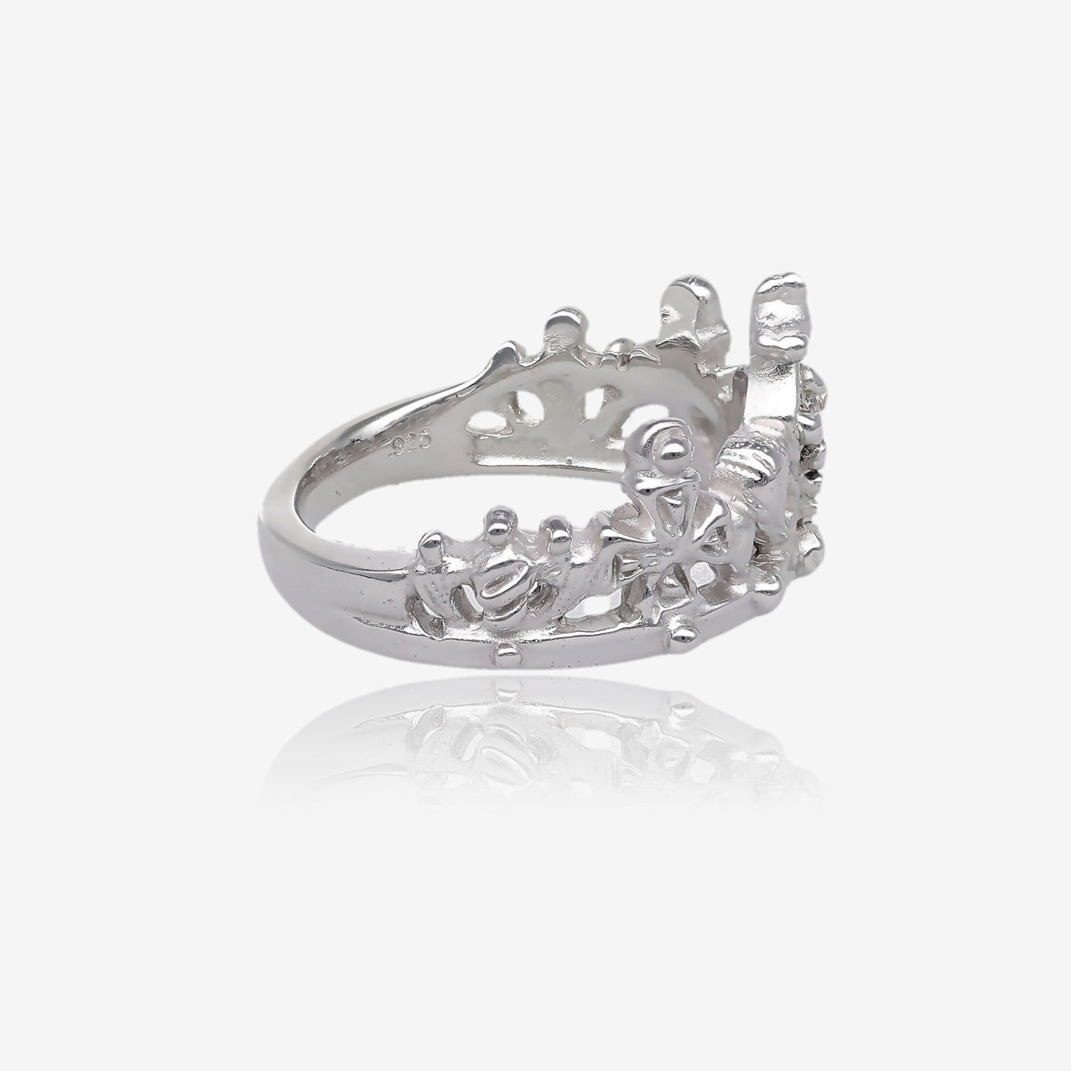 You’ve Earned This Tiara Ring, Silver and Diamond