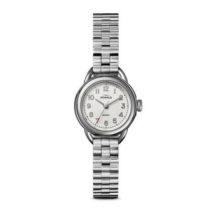 SHINOLA Ladies Runabout Silver Tone Watch
