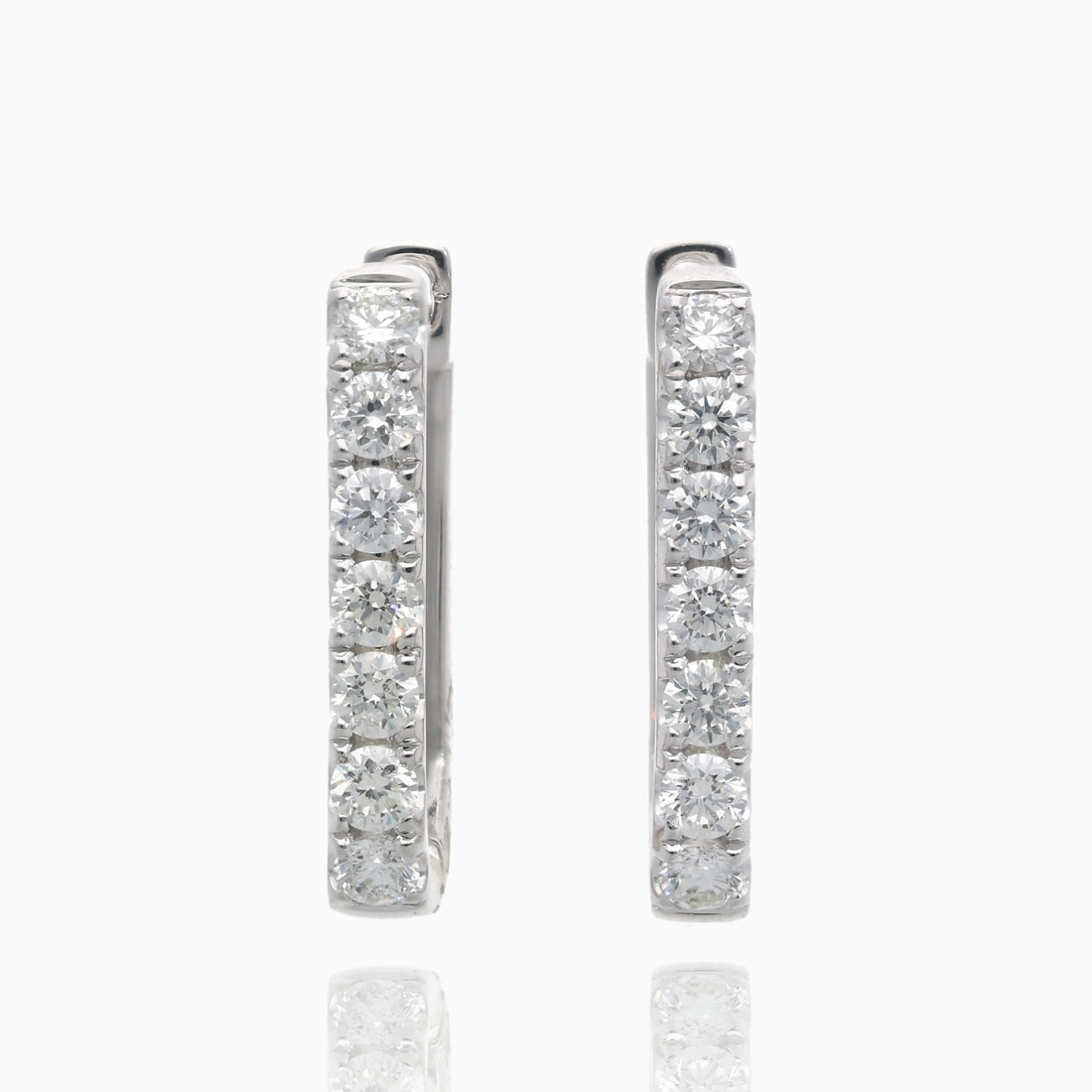 Diamond Frame Hoops