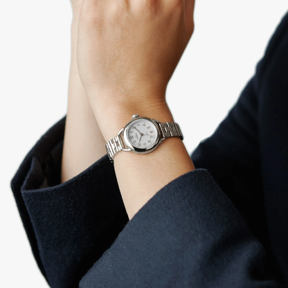 SHINOLA Ladies Runabout Silver Tone Watch