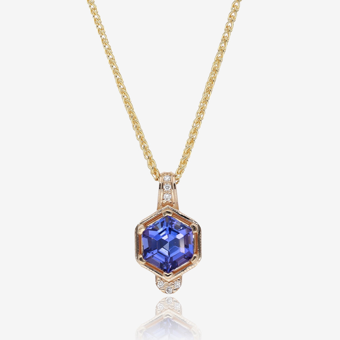 Triumphant Tanzanite and Gold Pendant