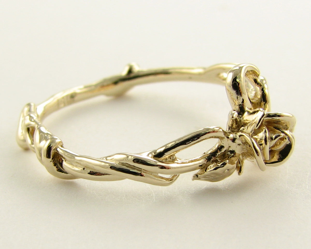 Yellow Gold Ring, Rose Garden