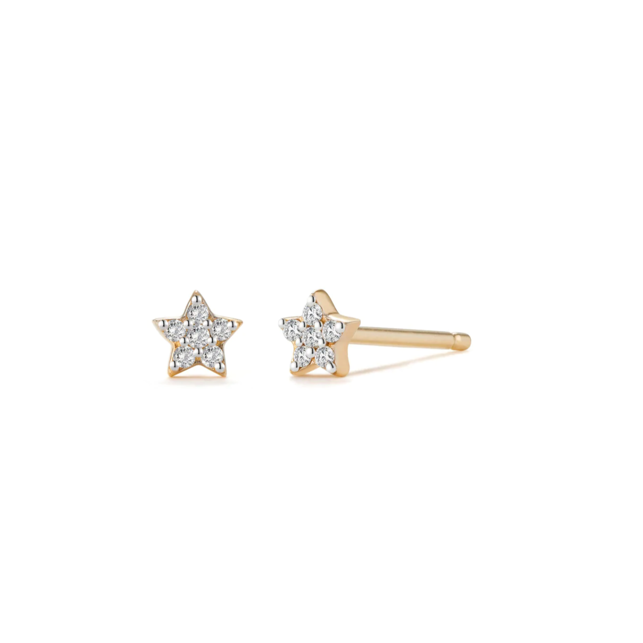 FELICITY | Diamond Star Studs Yellow