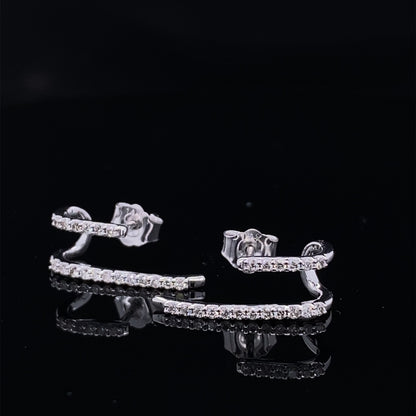 .28ct Double Faux Hoop Diamond Ear Climbers