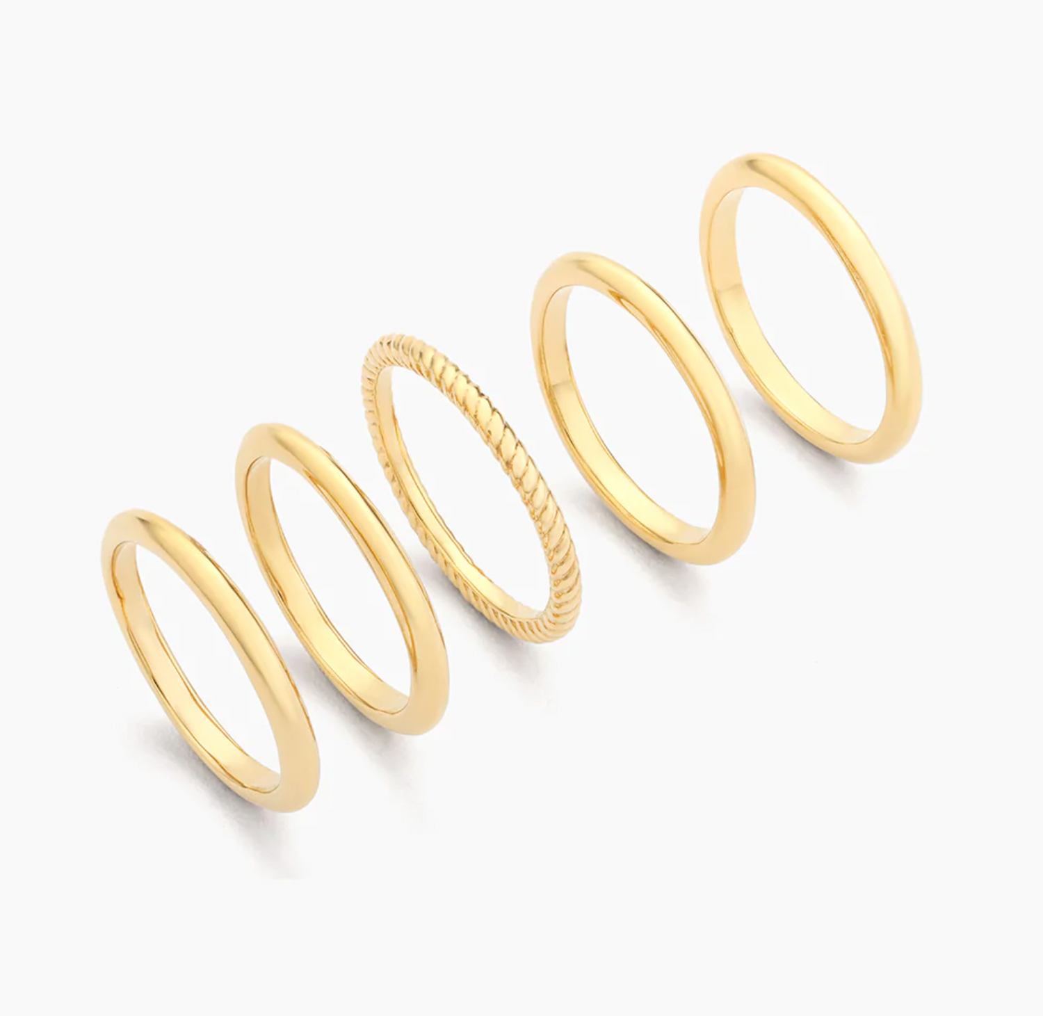 Layer &amp;amp; Twist Yellow Ring Set