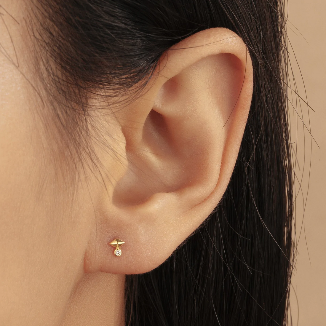 GIZA | Pyramid Diamond Studs