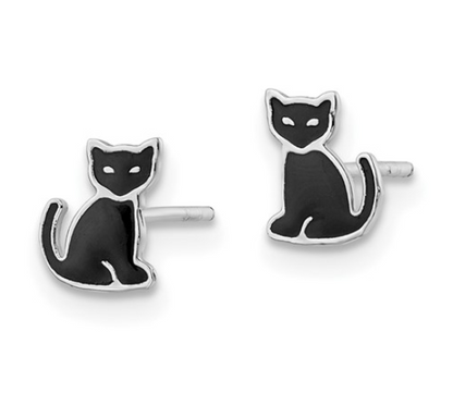 Black Cat Earrings