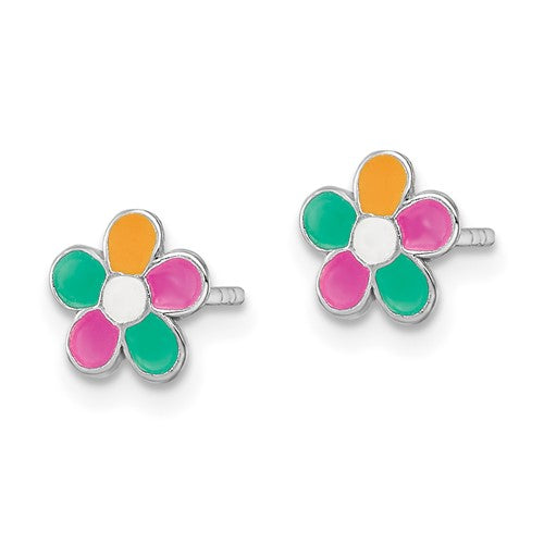 Sterling silver
Mult-colored enamel