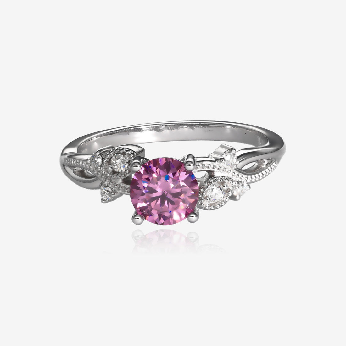 Fairy Fit Pink Moissanite Ring