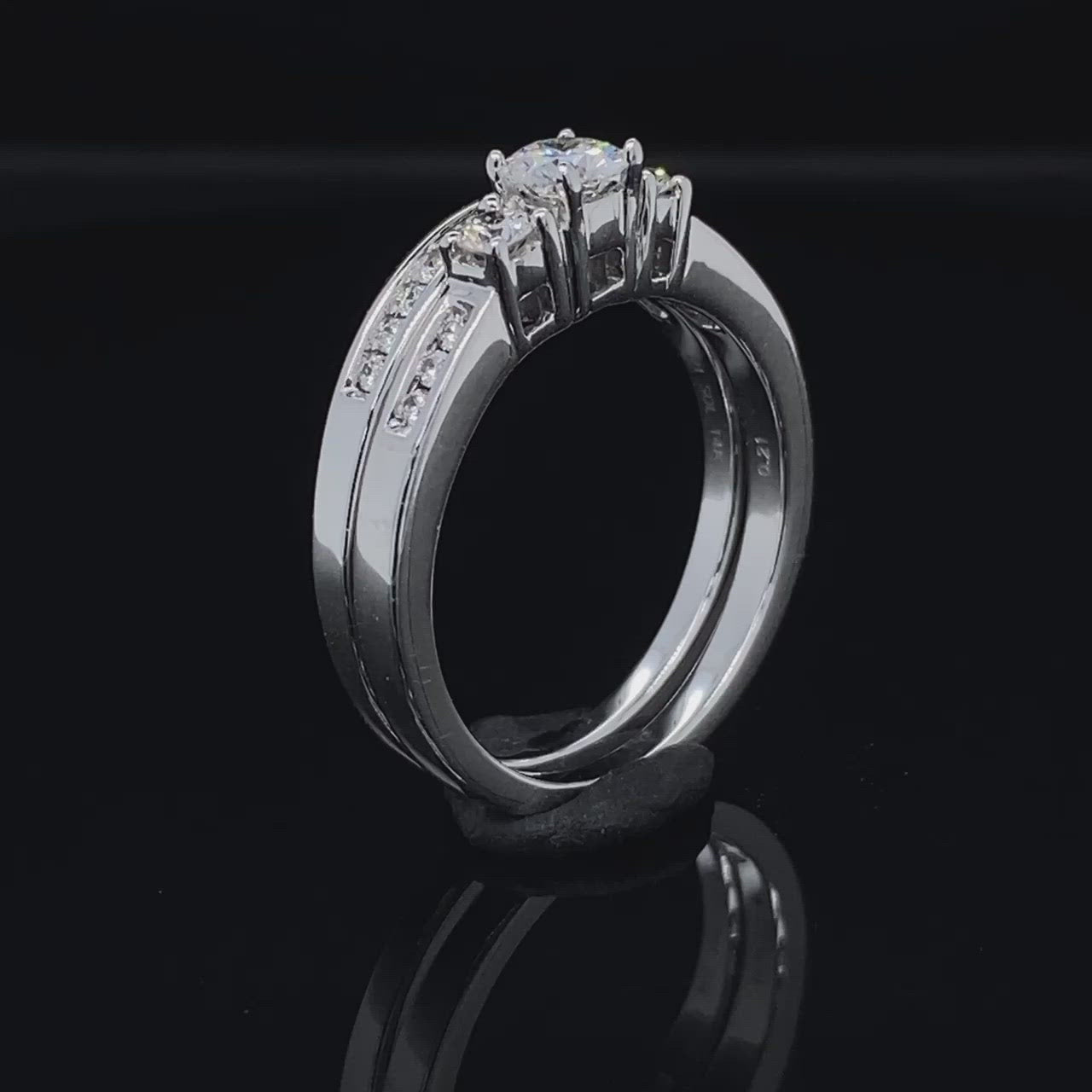 1/2ct TDW Today Tomorrow Forever Diamond Wedding Set