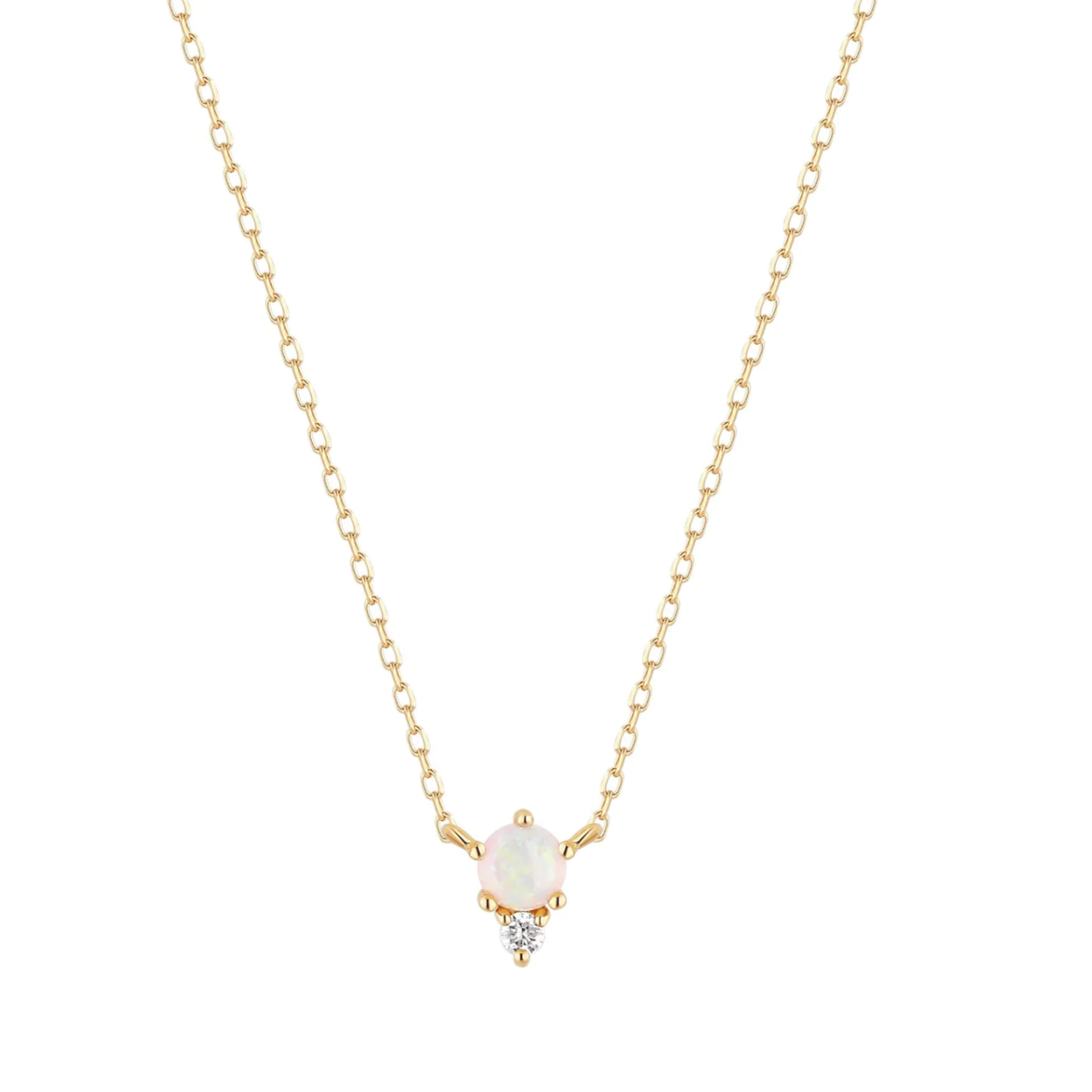 ZENA | Opal and Diamond Necklace