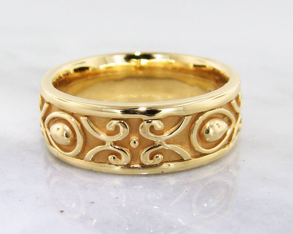 22K Yellow Gold Ring, Men&