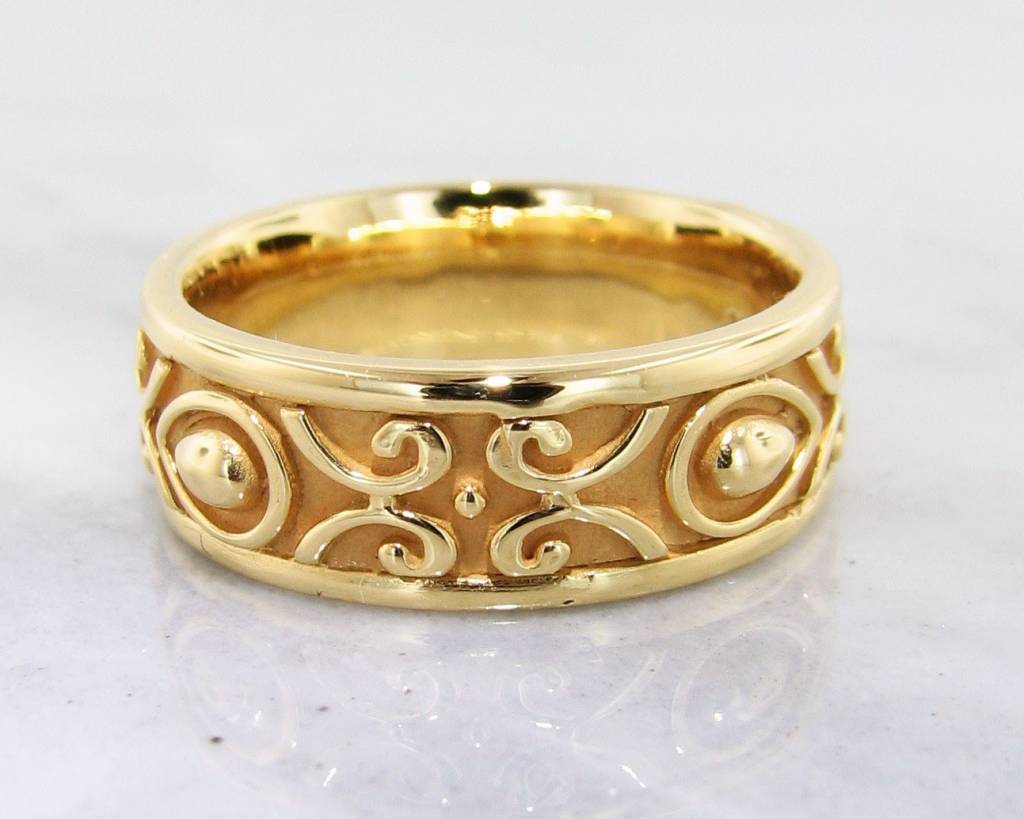 Gold Finish Finger Ring For Men – Hayagi