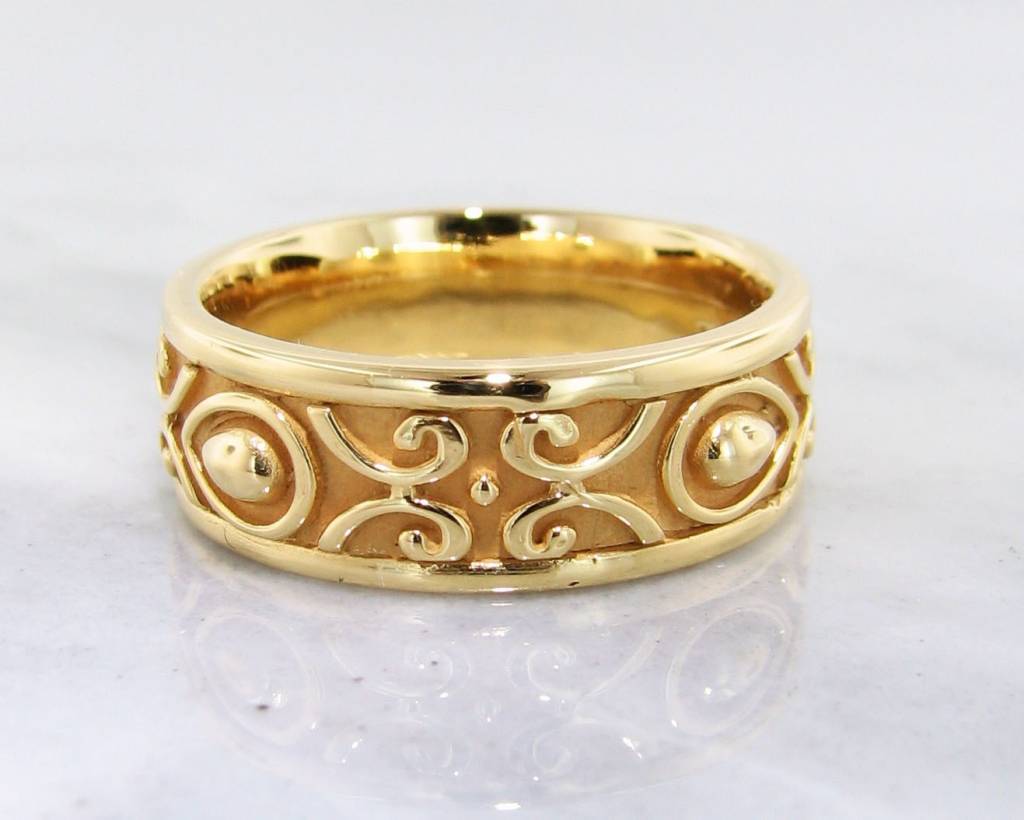 22K Yellow Gold Ring, Men&