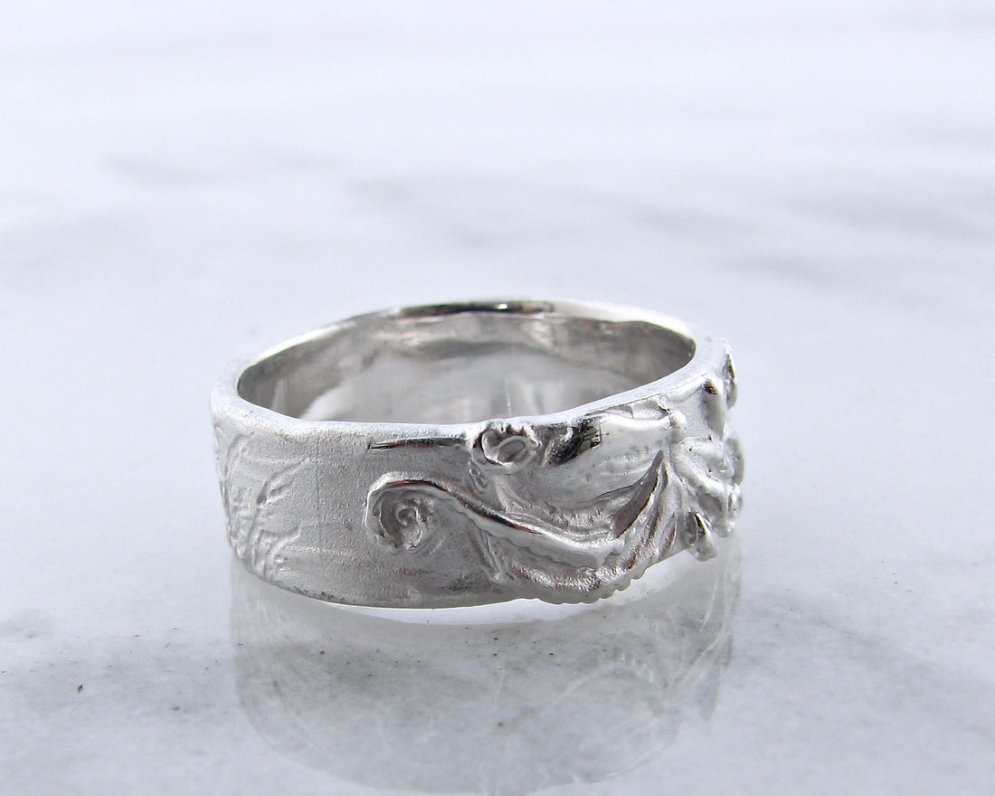 Silver Octopus Ring, Seafloor Wide