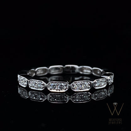 .17ct 14kWG Diamond Stacking Ring, Gondola