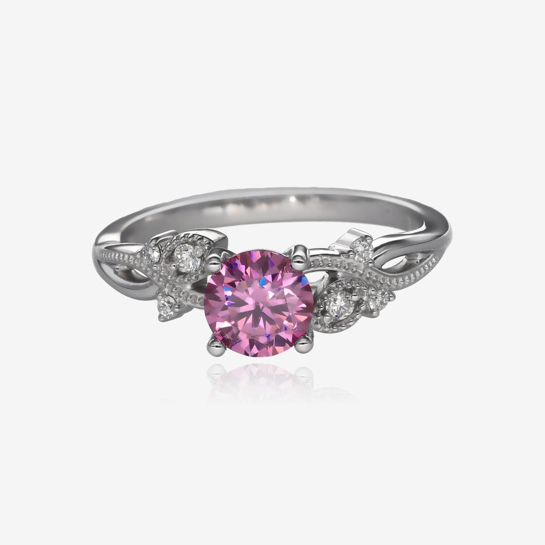 Fairy Fit Pink Moissanite Ring