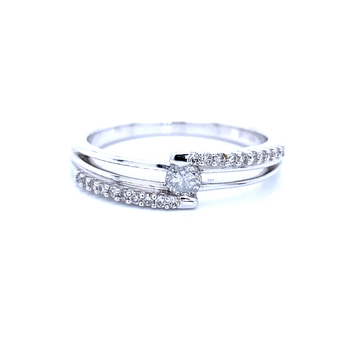 Shining Diamond Bypass Low Practical Ring