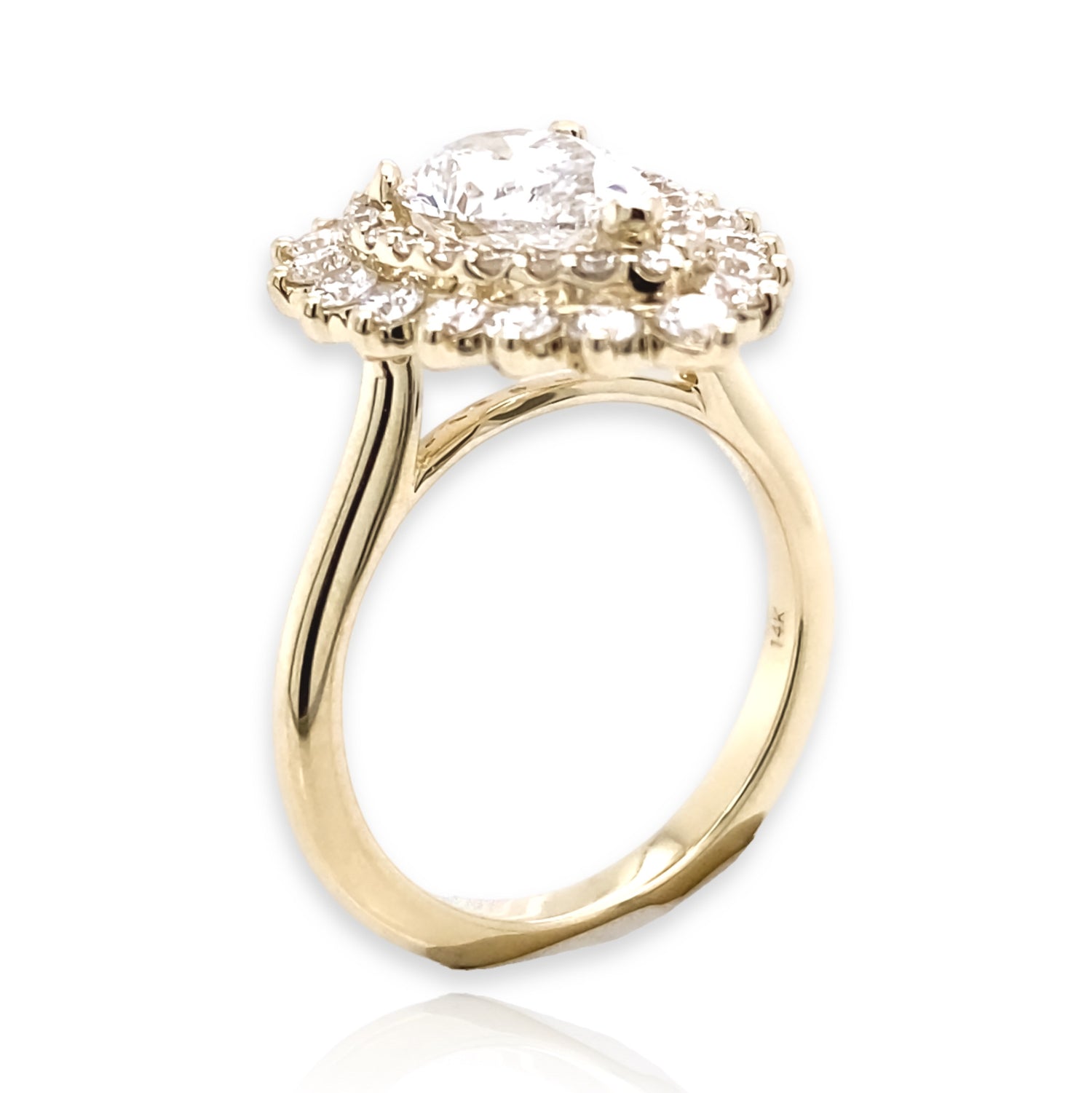 Magnificent Baguette Radiant Tear Drop Diamond Ring