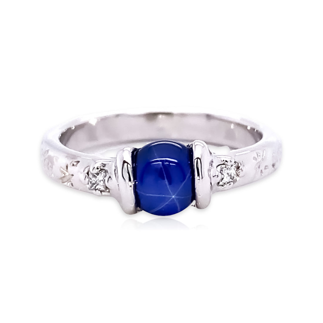 Solar System Blue Star Sapphire Band