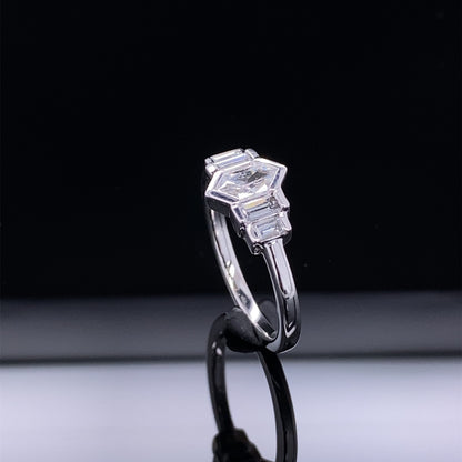 Royal Duchess Cut and Baguette Diamond Ring