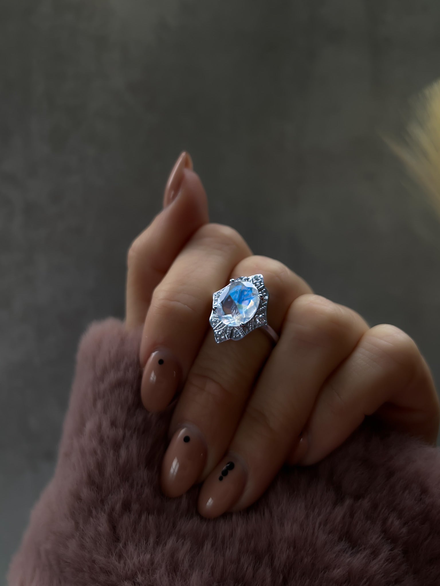 Angelic Vintage Moonstone Ring