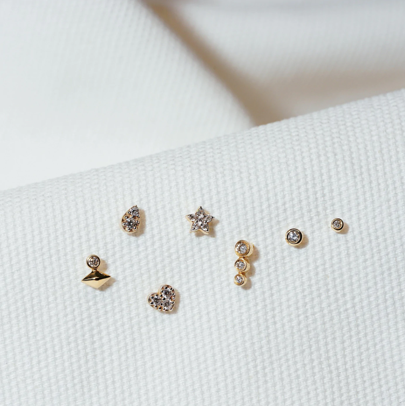 FELICITY | Diamond Star Studs Yellow