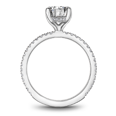 Noam Carver Bridal Hidden Halo Semi-mount Engagement