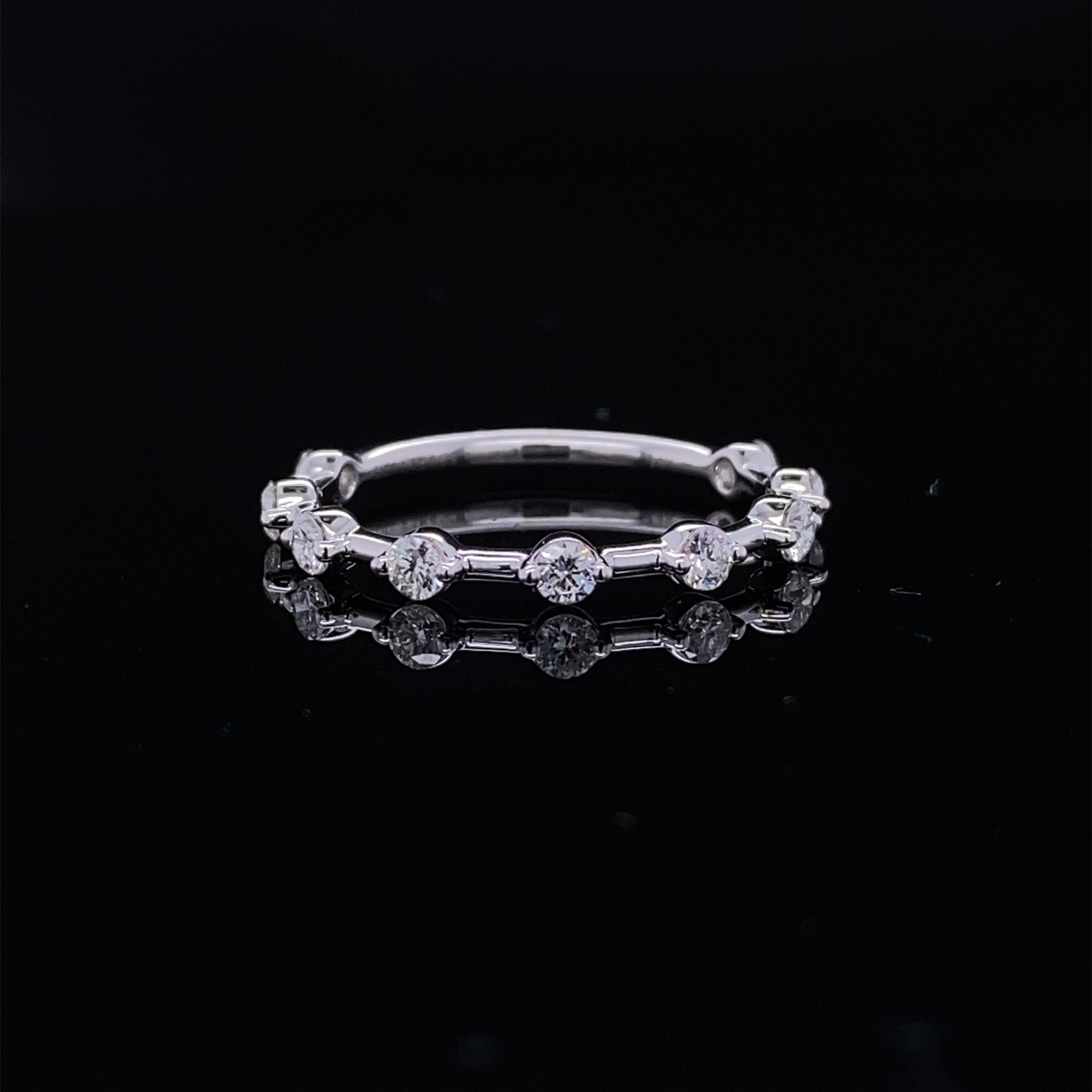 .50ct Floating Diamond Bridal Band