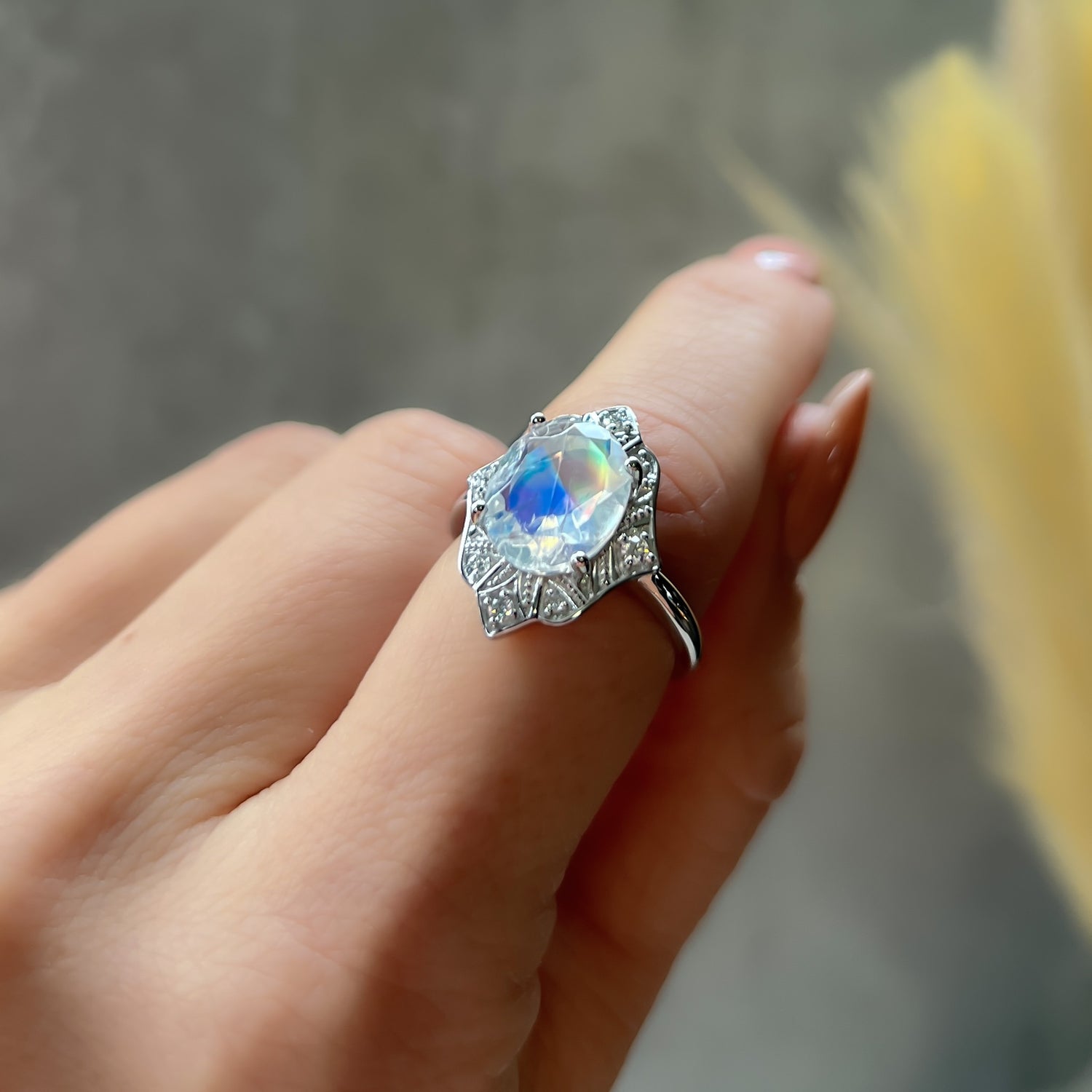 Angelic Vintage Moonstone Ring