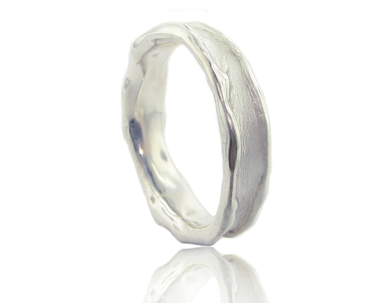Silver Band, Medium Melted