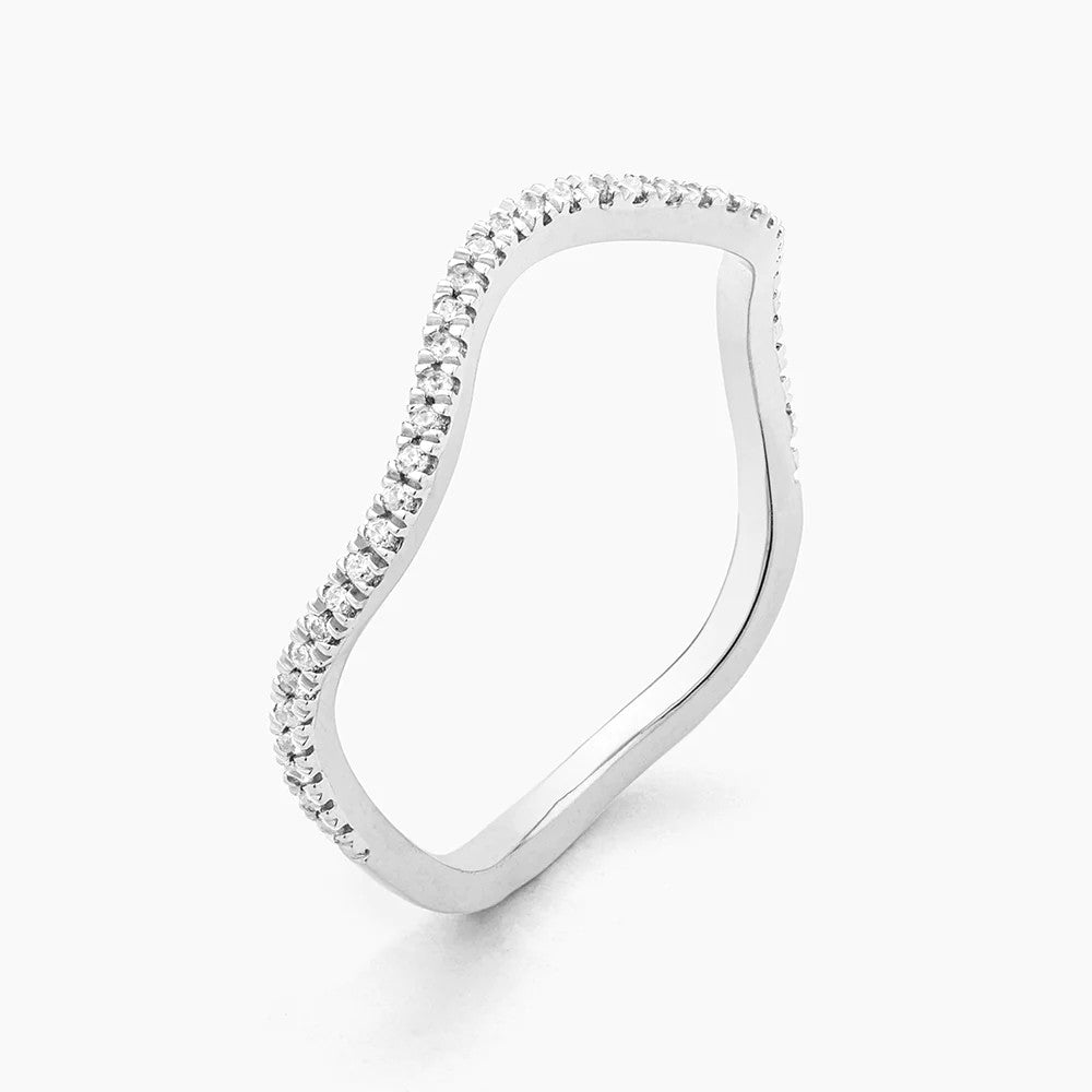 Make Waves Stackable Silver Ring