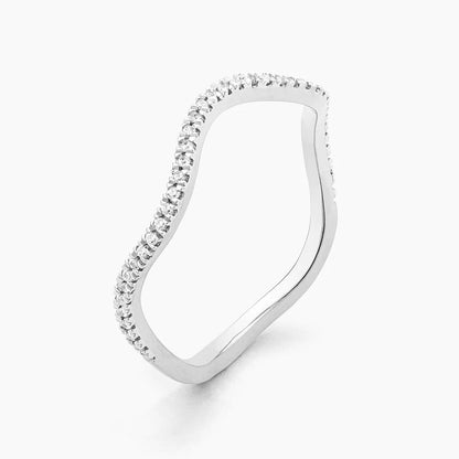 Make Waves Stackable Silver Ring