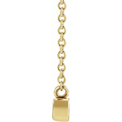 14K Yellow Petite Mama Script 18&quot; Necklace