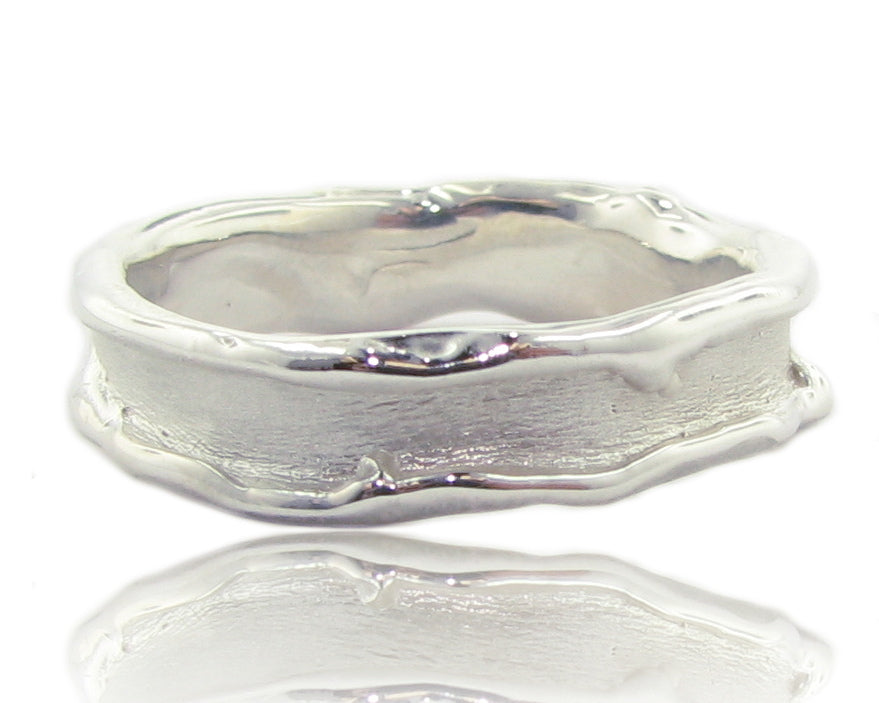 Silver Band, Medium Melted