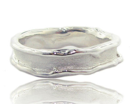 Silver Band, Medium Melted