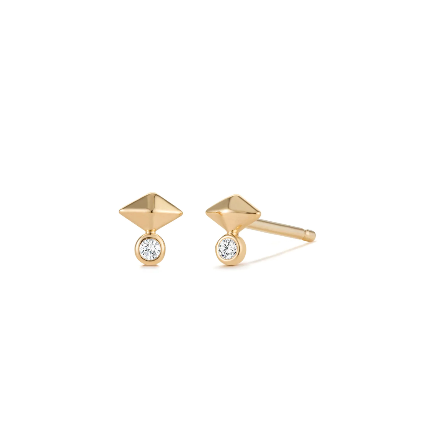 GIZA | Pyramid Diamond Studs