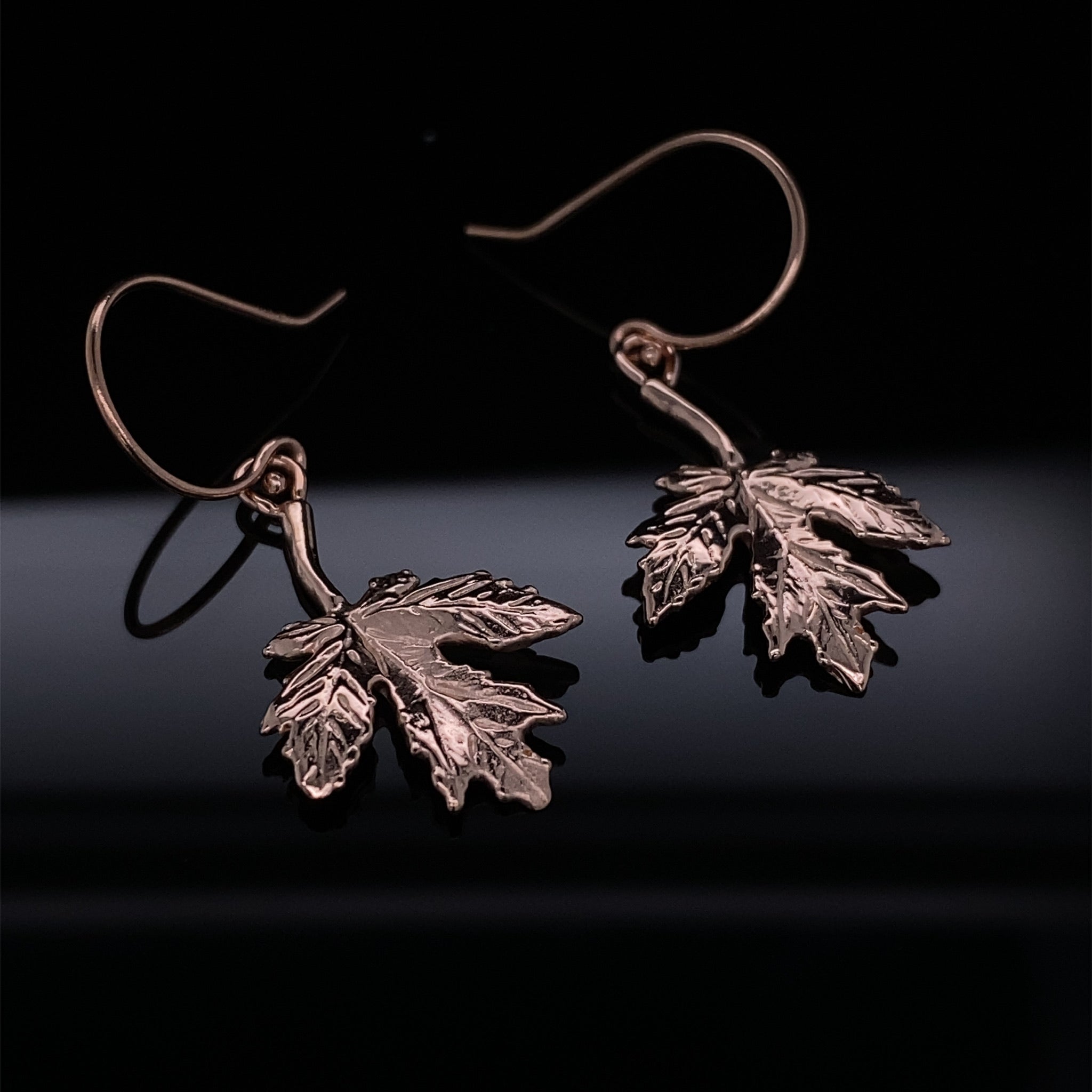 Falling For You Golden Leaves in 14k